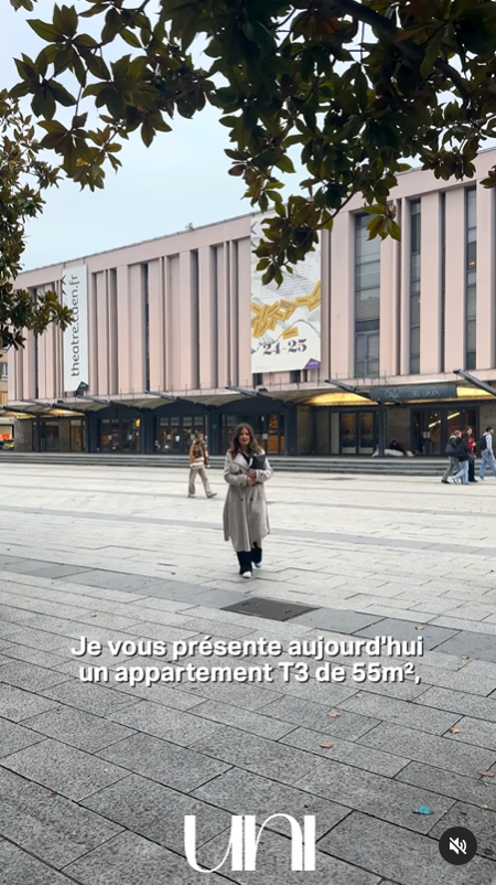 Magnifique appartement T3 de 65m2 en hyper-centre de Caen dans le quartier Saint-Jean. Coup de cœur assuré !