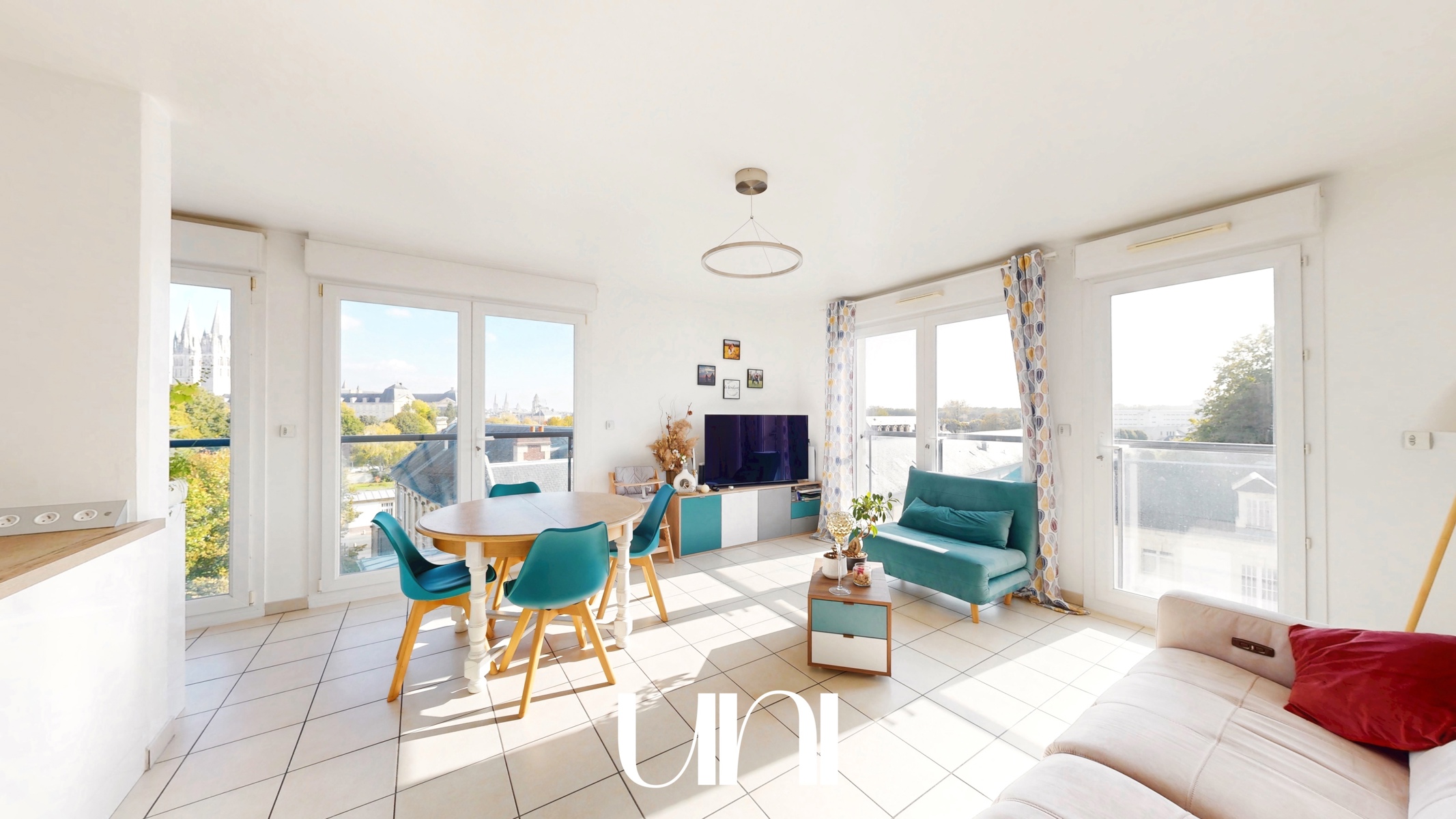 Appartement T3 de 69,14 m² avec vue sur l'Abbaye aux Hommes