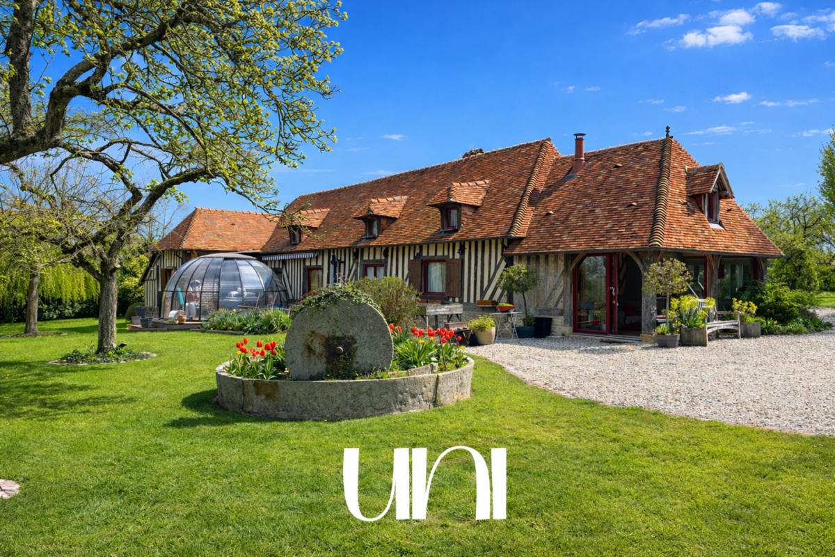 Maison en colombage + dépendances 287m2 - Vieux pont en Auge