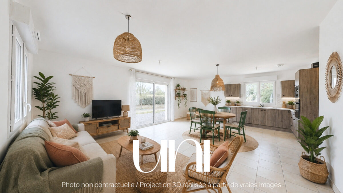 Maison 4pièces de 78m2 sur un terrain de 981m2 à Cerisy-La-Forêt