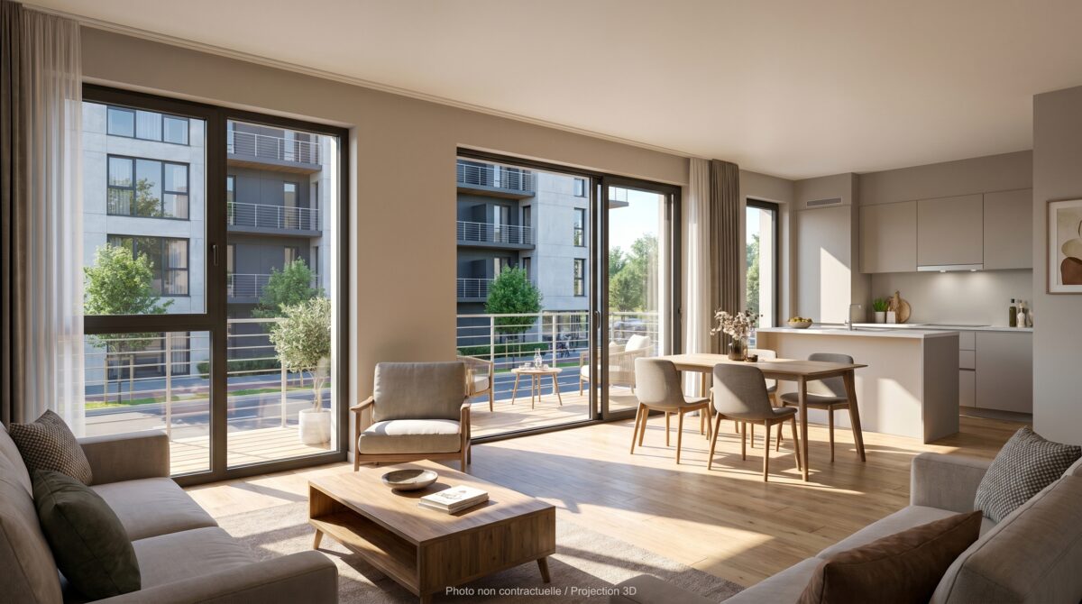 Appartement 3 pièces - Résidence Emile Zola - Mondeville