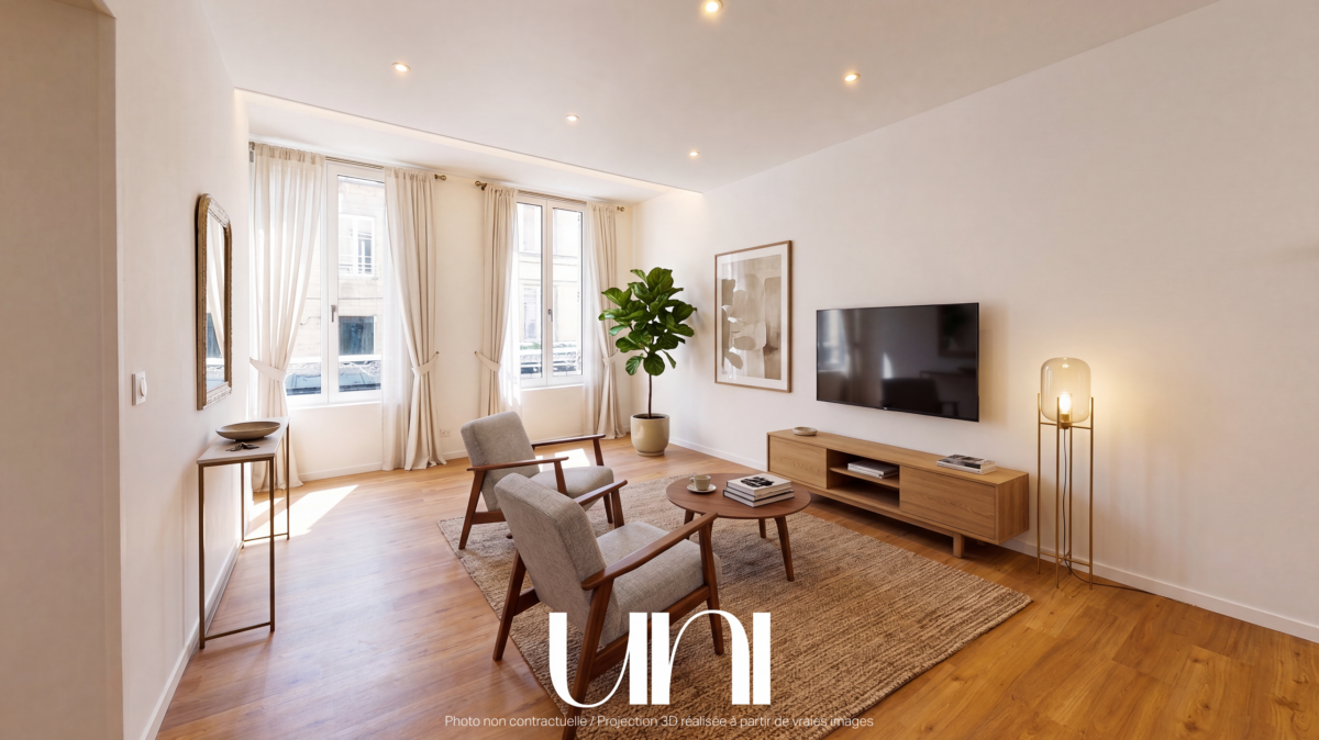 Appartement 2 pièces de 47,6m² rénové - hypercentre de Bayeux