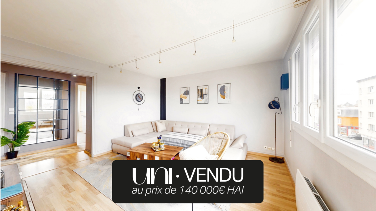 Appartement 3 pièces de 60 m2 avec balcon - Caen rive droite