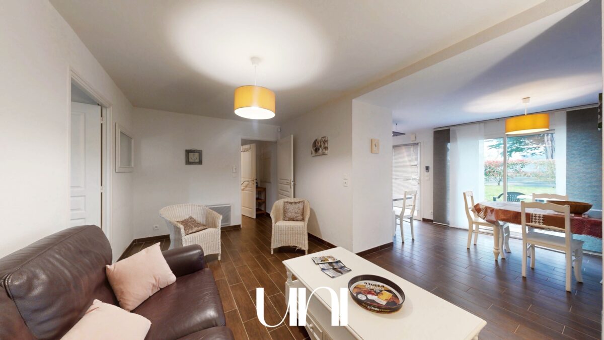 Appartement T3 en rez de jardin de 65m²