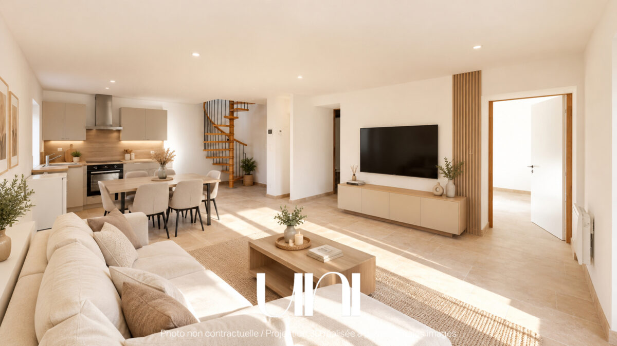 Appartement T4 de 66,6m2 en duplex avec terrasse