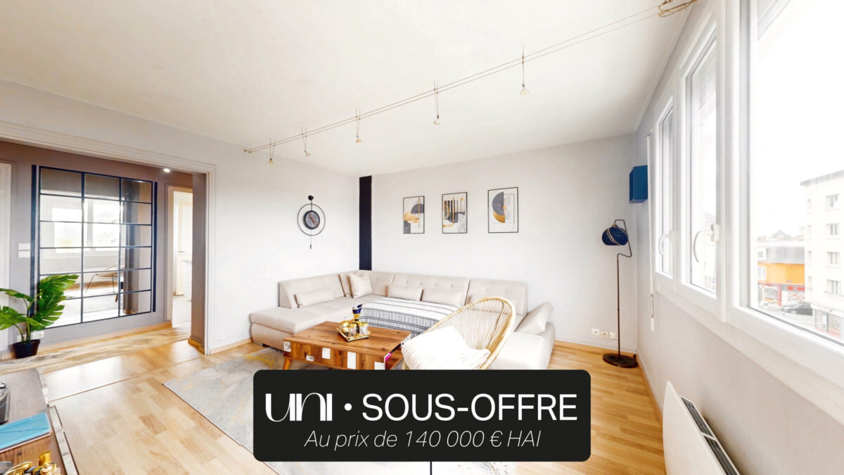 Appartement 3 pièces de 60 m2 avec balcon - Caen rive droite