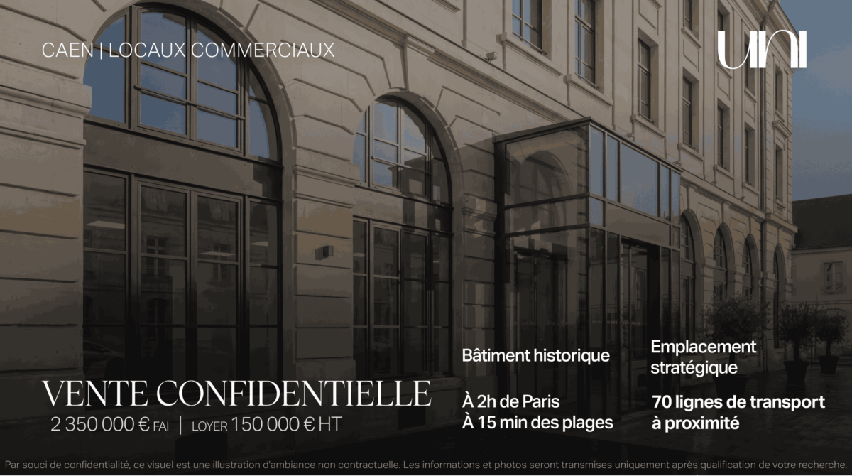 Locaux commerciaux dans un bâtiment d'exception