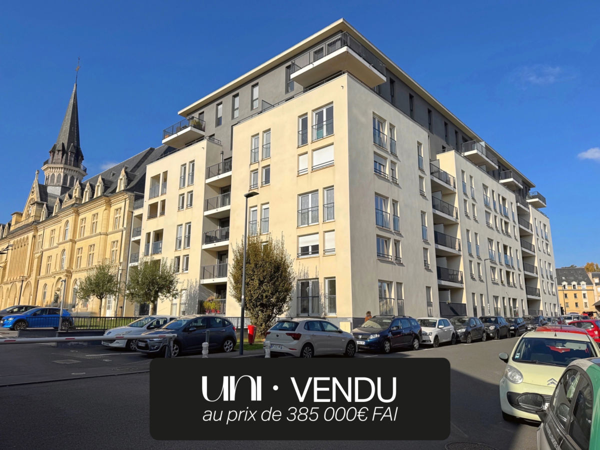 Appartement T3 de 69,14 m² avec vue sur l'Abbaye aux Hommes