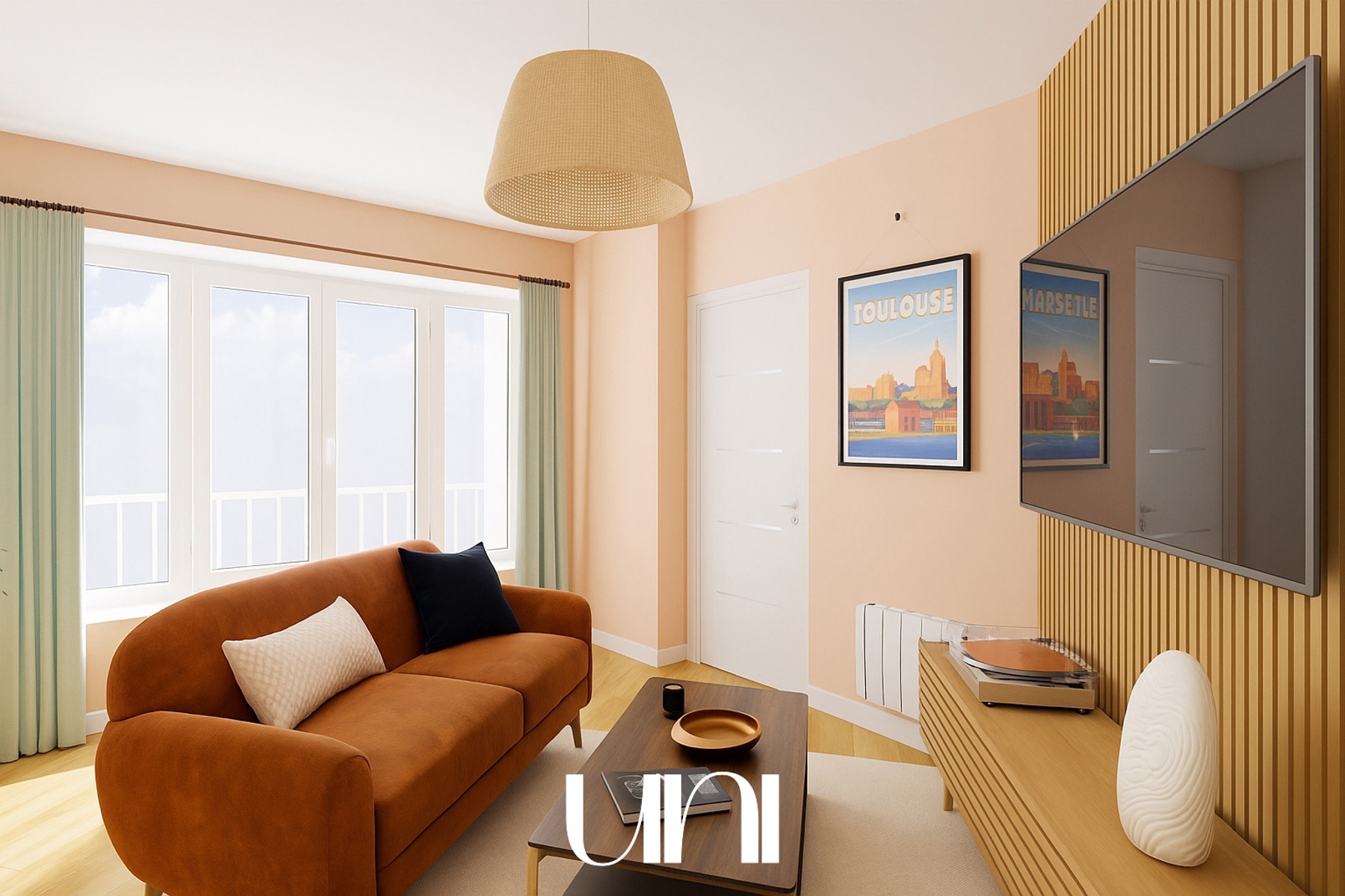 Appartement T1 24,39m² - Lot 7 - GAMBETTA