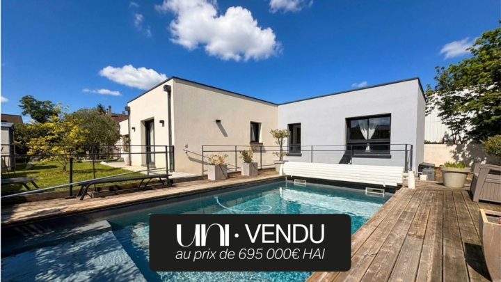 Maison 5 pièces de 172 m2 sur terrain de 930 m2 avec piscine