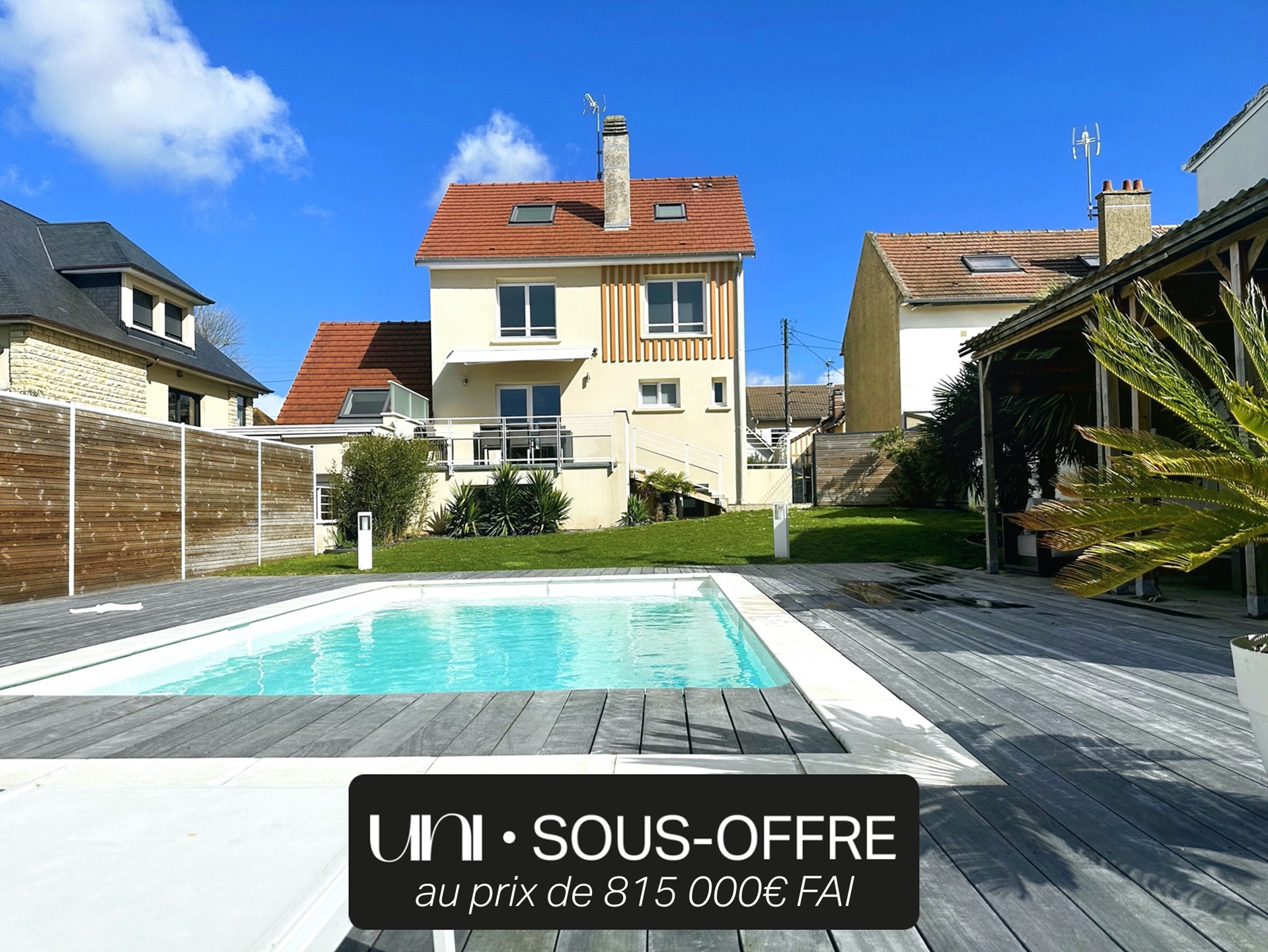 Maison T6 de 180 m² sur terrain de 600 m² - OUISTREHAM - RIVA BELLA