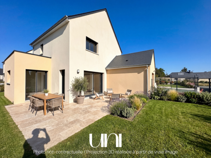 Maison T6 123 m2, terrain de 398 m2 LONGUES SUR MER