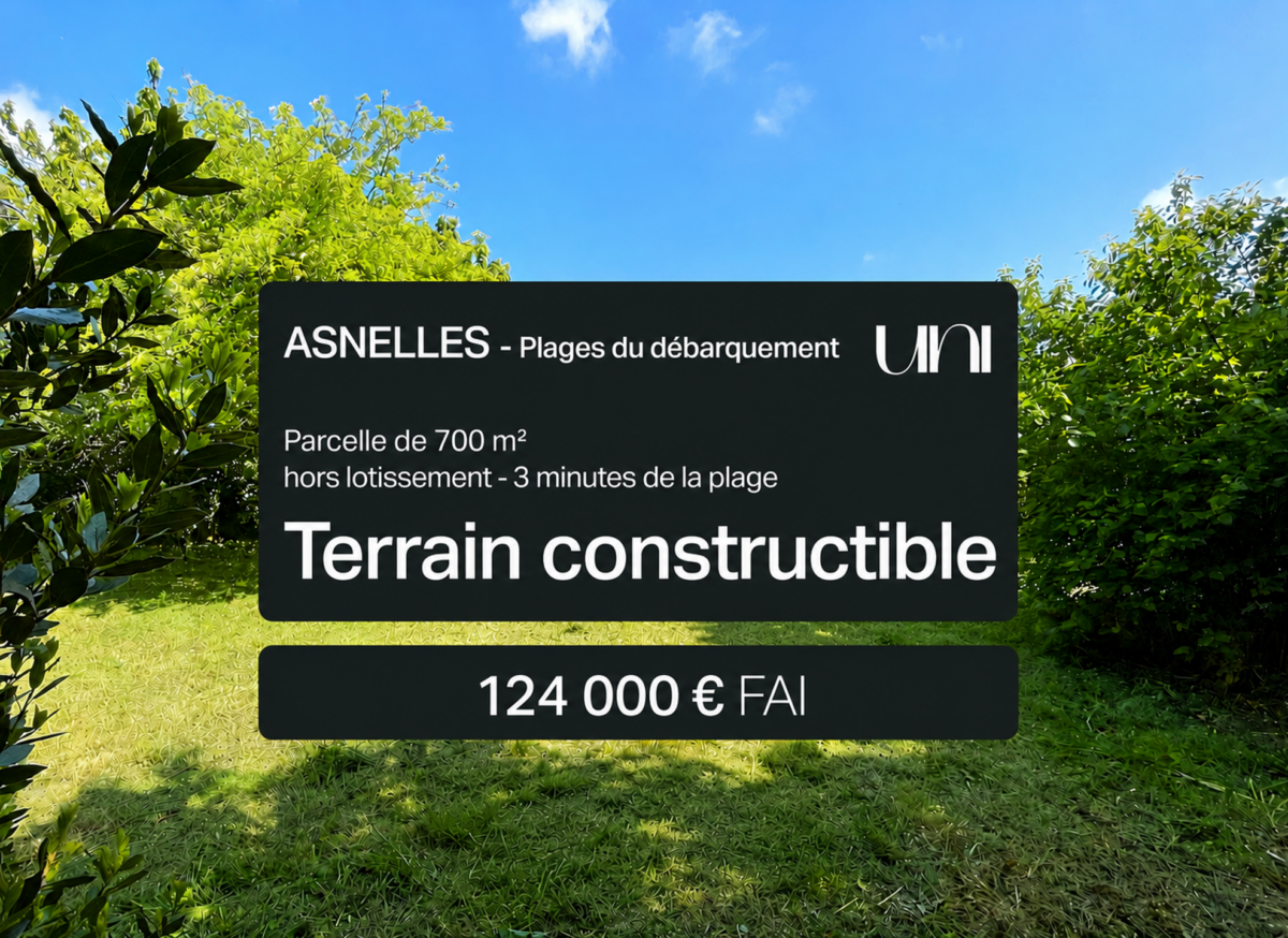 Terrain de 700m2 à ASNELLES