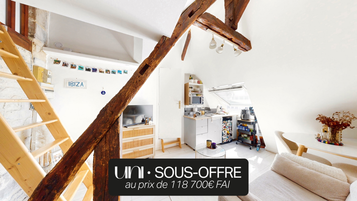 Charmant studio 26m2 (17m2 Carrez) face au Château de Caen