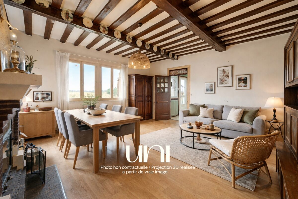 Maison 6 pièces de 138m2 Bord de Seine - Berville sur Mer