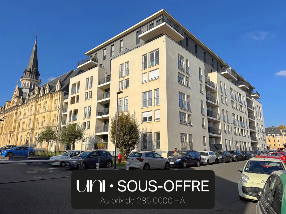 Appartement T3 de 69,14 m² avec vue sur l'Abbaye aux Hommes