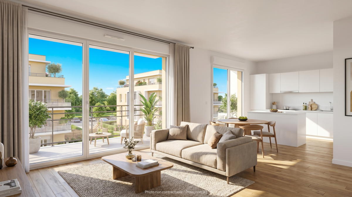 T2 de 40,49 m² - Résidence Rue de Dublin - Blainville sur Orne