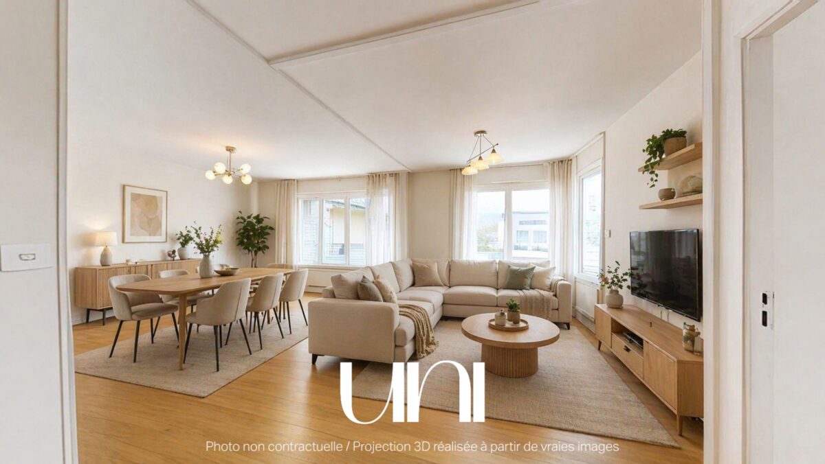 appartement  3 pièces de 66 m2 centre historique de Bayeux