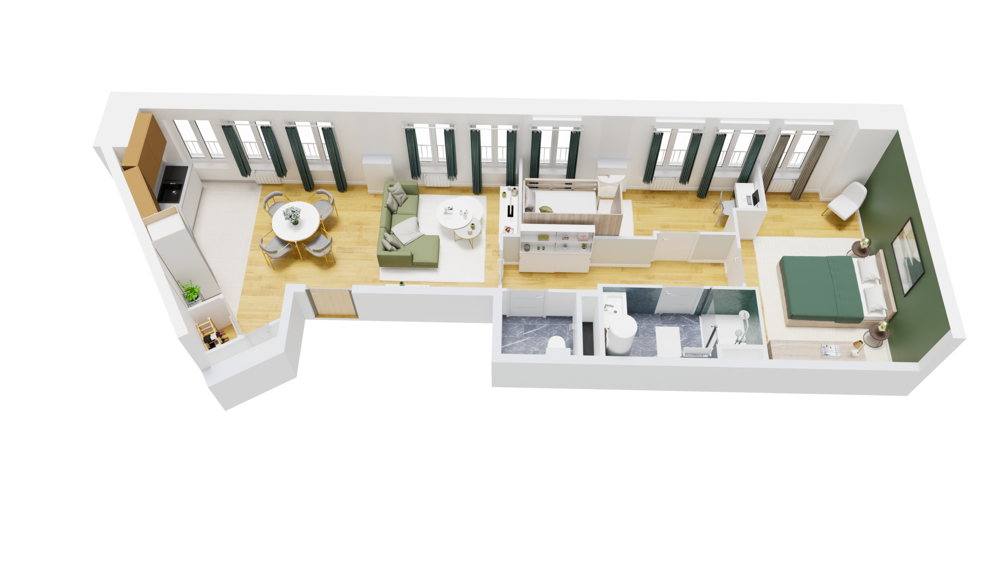 Appartement T3 60,37m2 - GAMBETTA