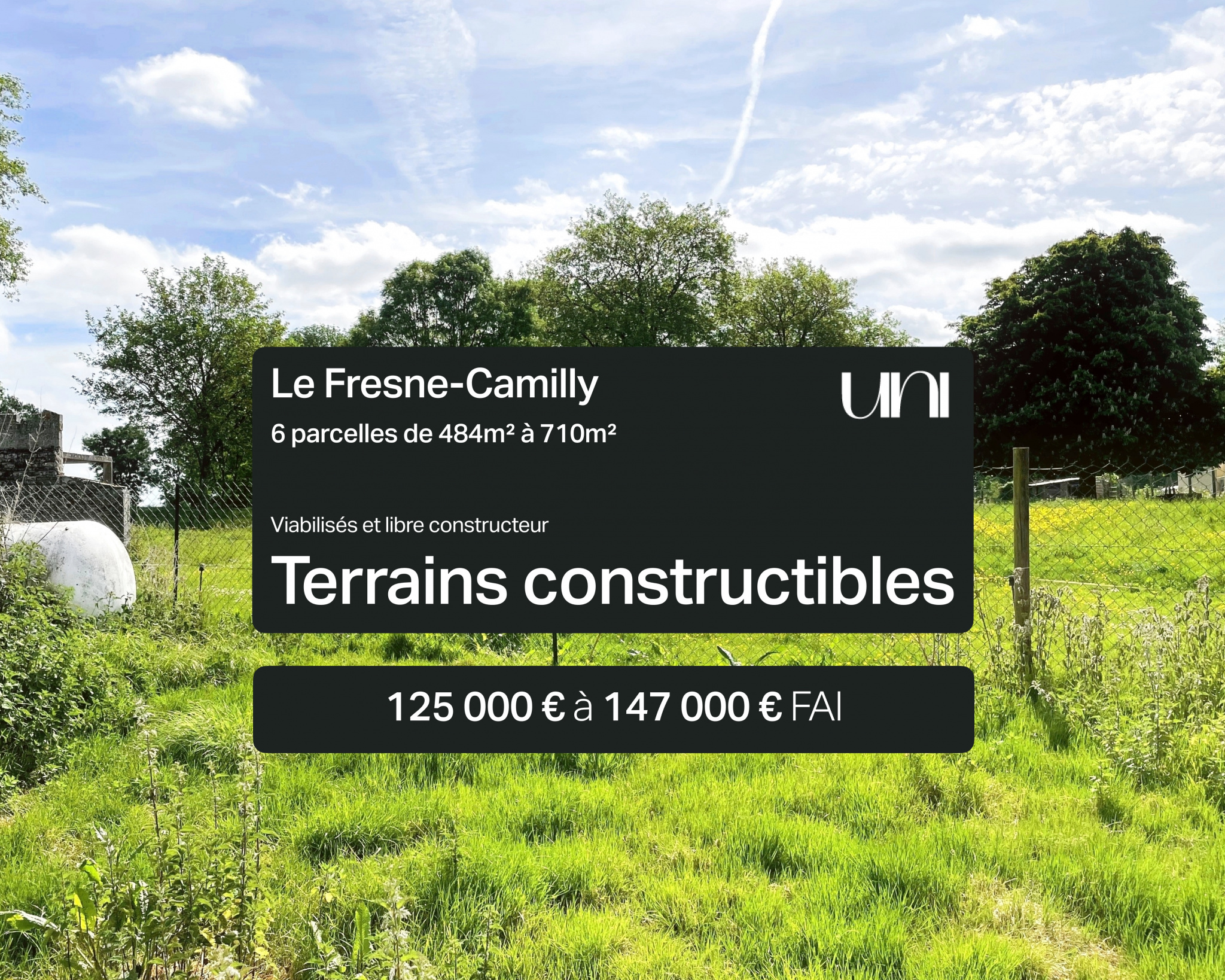 Terrain à vendre - Le-Fresne-Camilly