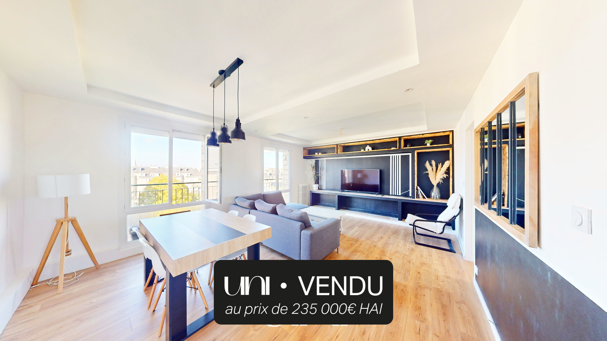 En exclusivité T3 de 65m2 hyper-centre de Caen.