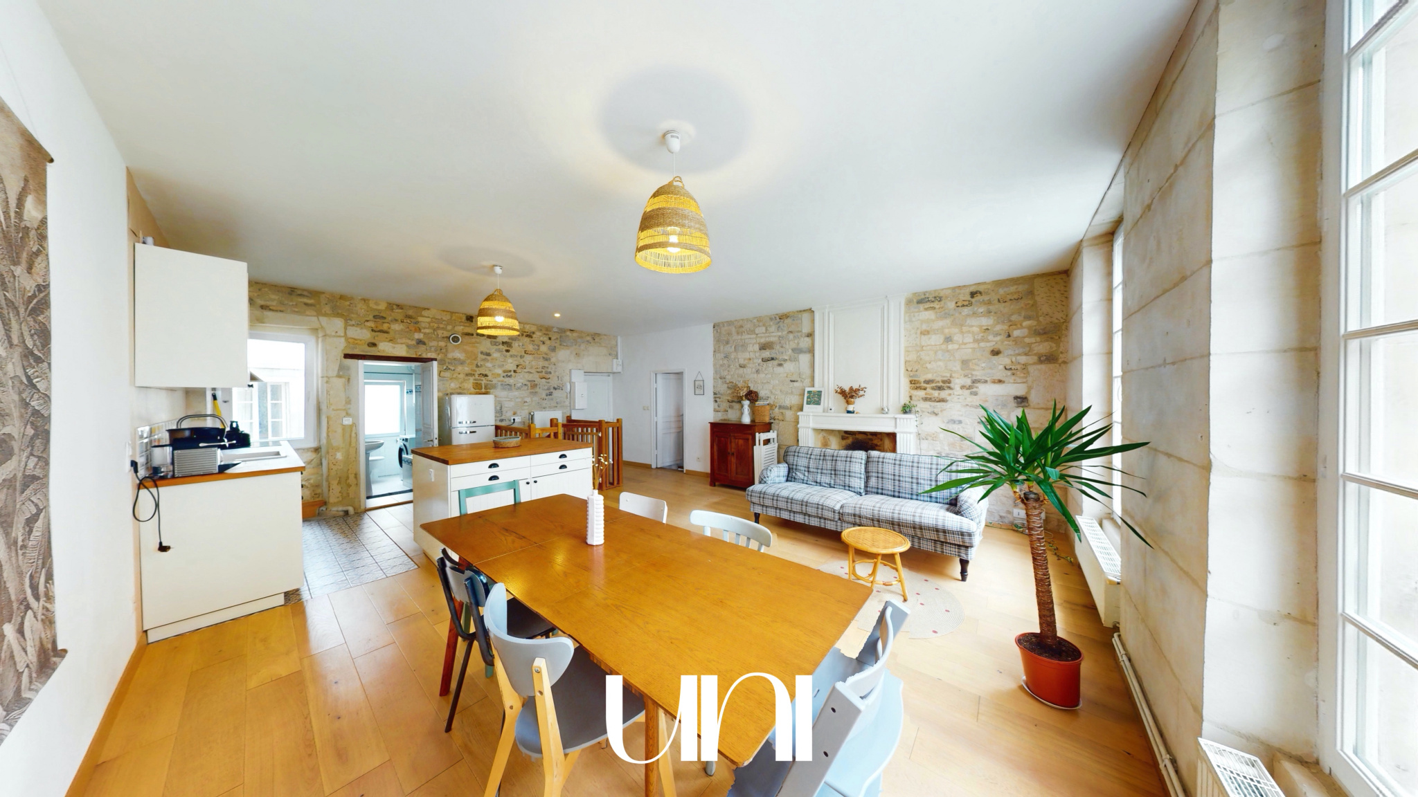 Appartement type maison de ville - Duplex T4 de 112m2 - Caen Rue Saint Martin