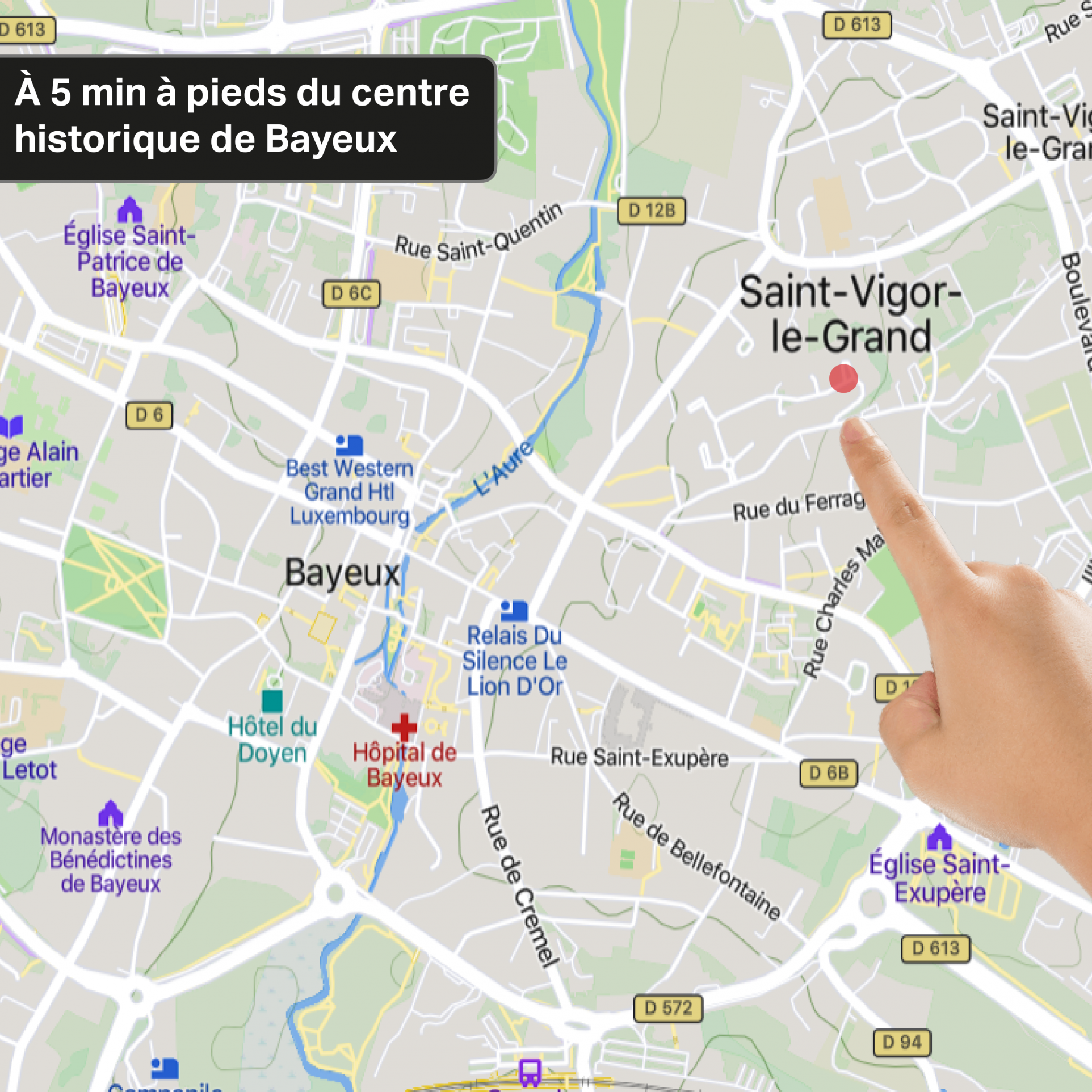 Maison à rénover avec jardin proche hyper centre de BAYEUX