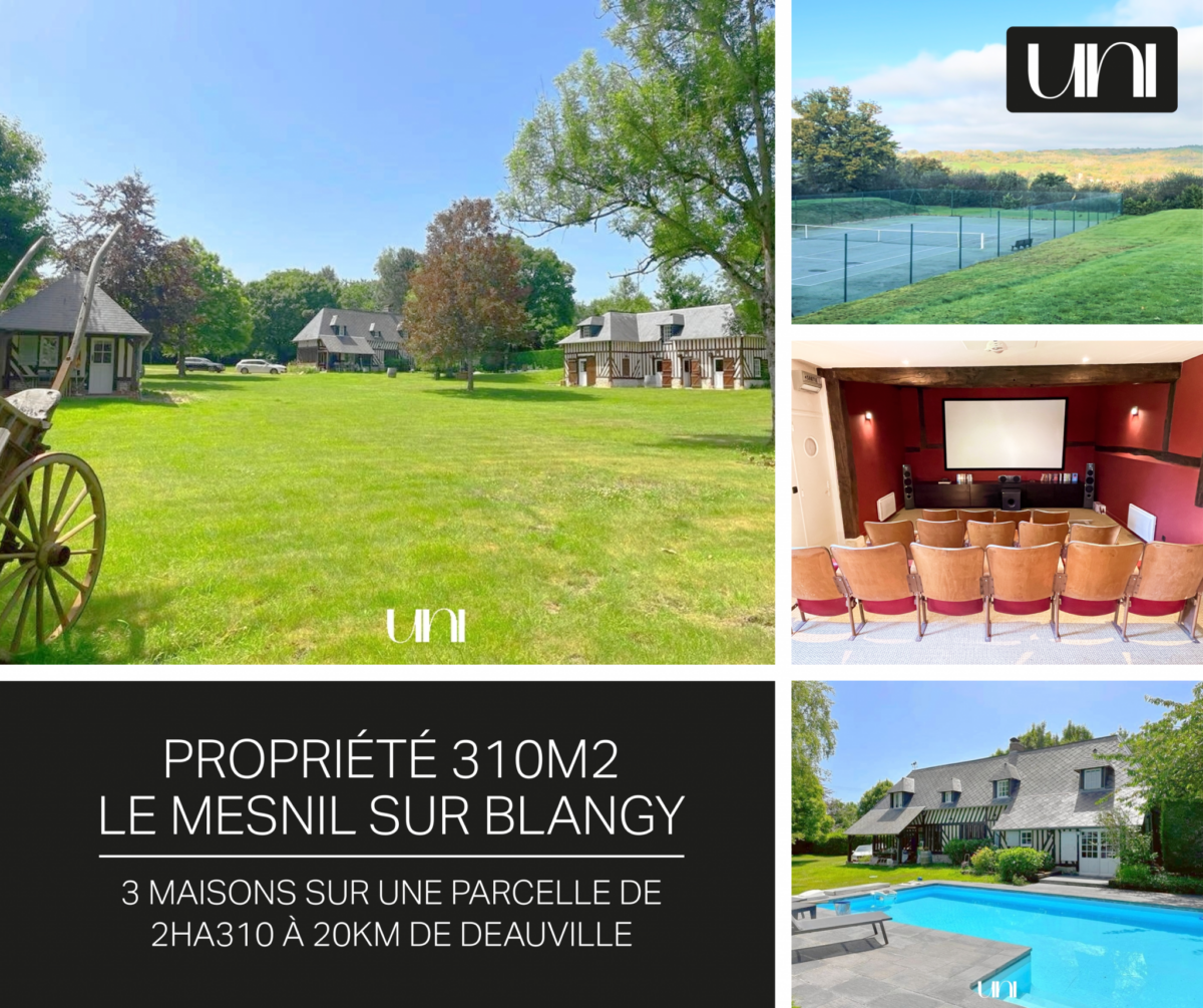 Magnifique Propriété de 310m2 sur parc arboré de 2,3 hectares