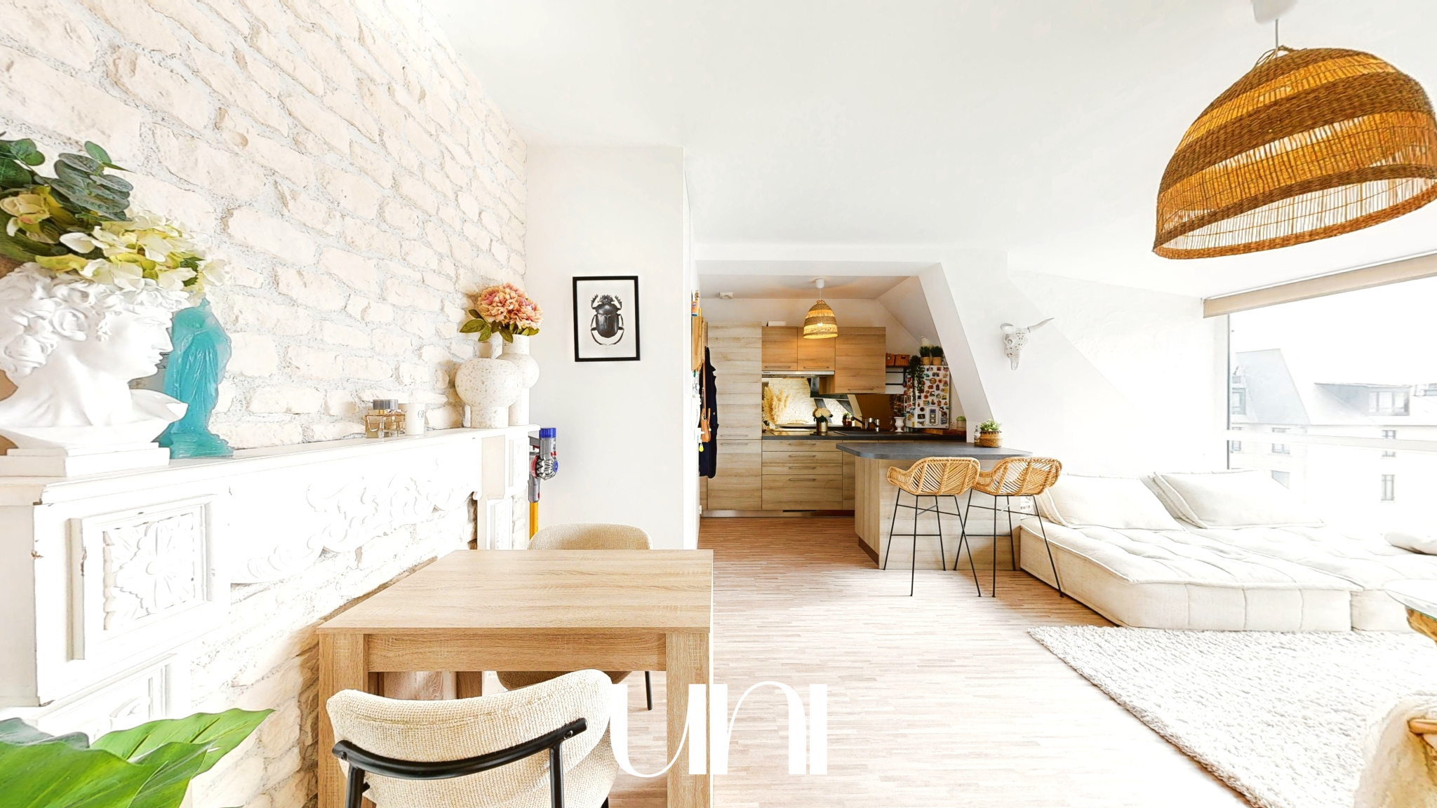 Appartement T3 de 57,20 m2 à Caen dans un ancien couvent