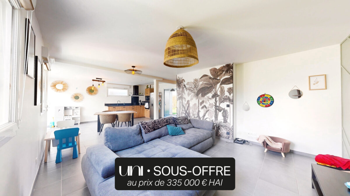 Maison T4 de 105m2 sur une parcelle de 418m2 à DOUVRES-LA-DELIVRANDE