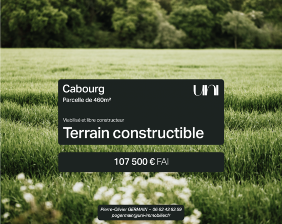 CABOURG Terrain constructible de 460m2