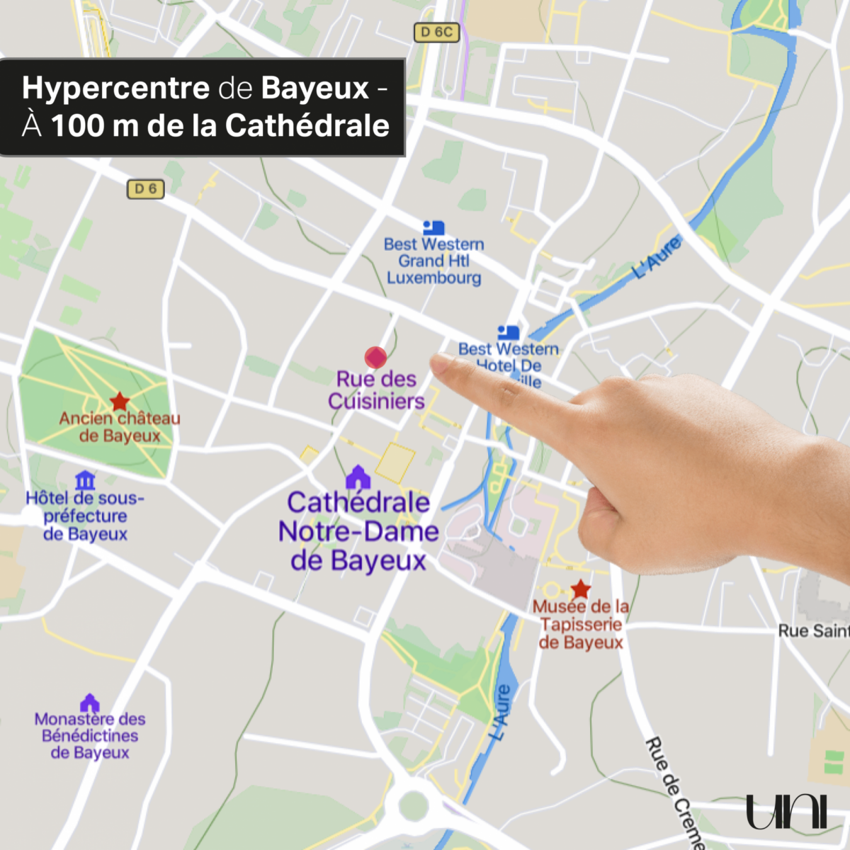 Maison T4 de 89 m2 BAYEUX HYPER CENTRE