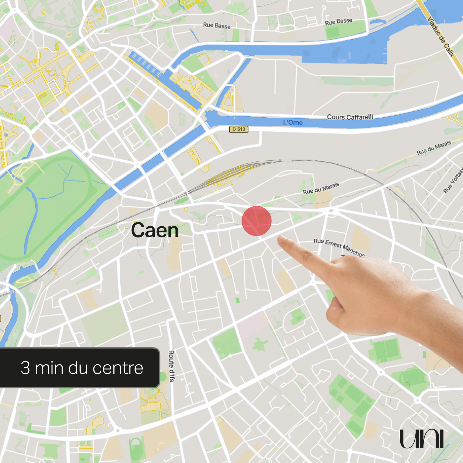 Appartement T2 de 49.30 m2 - CAEN