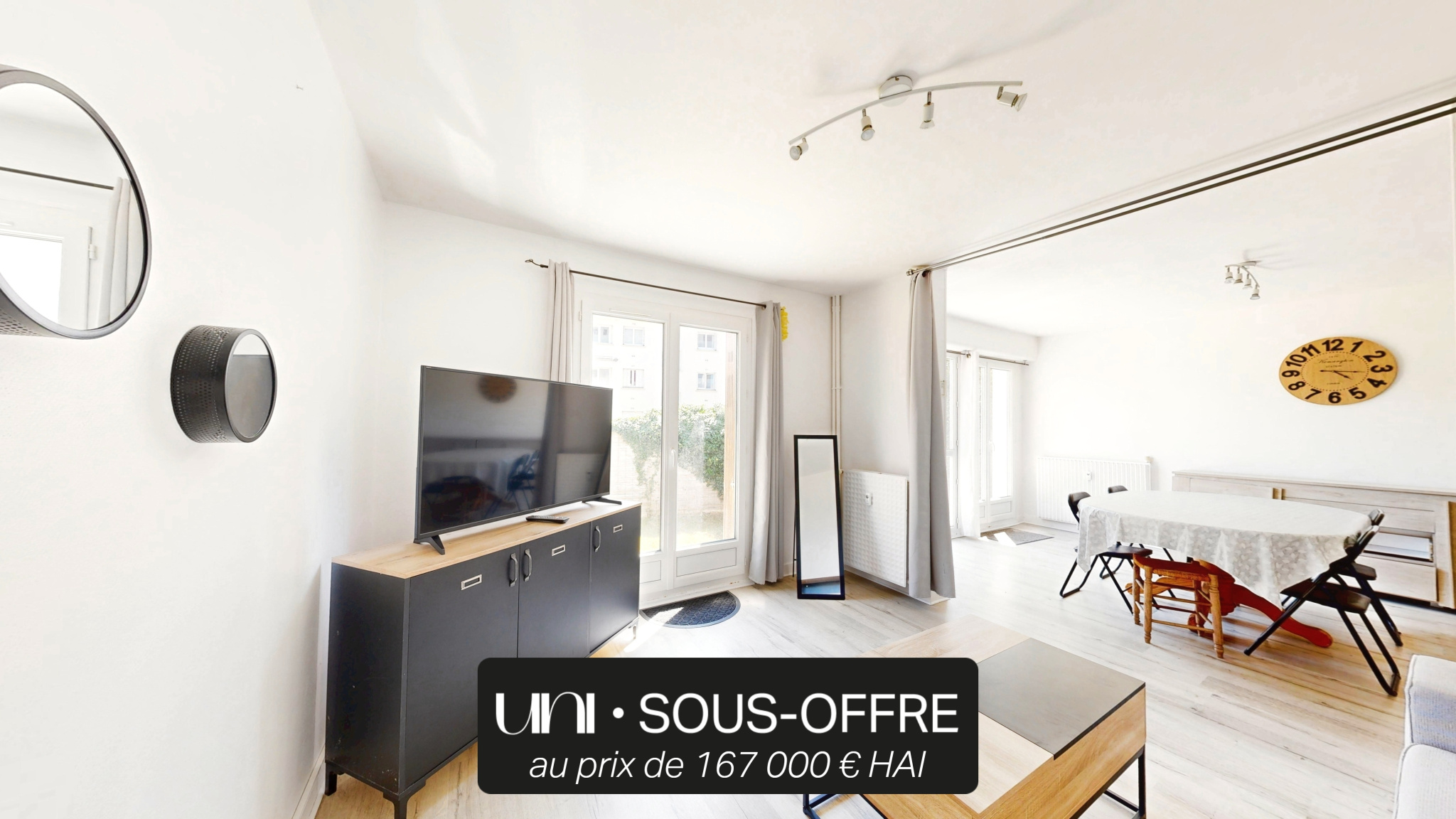 Appartement T2 de 63 m2 avec jardin