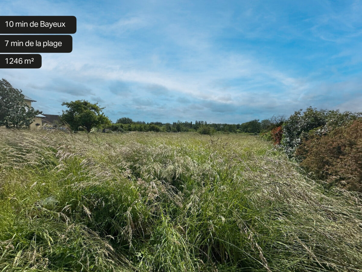 Terrain de 1246 m2 constructible à Maisons