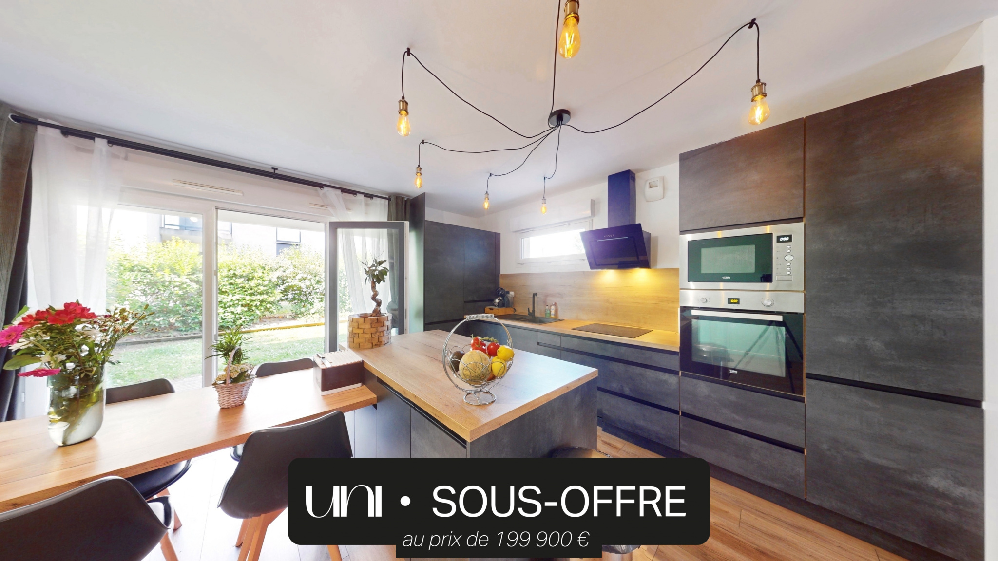 Appartement T3 de 60m2 en rez-de-jardin