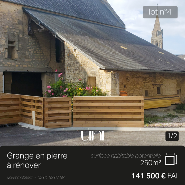 Lot à rénover corps de ferme - MOULINS-EN-BESSIN