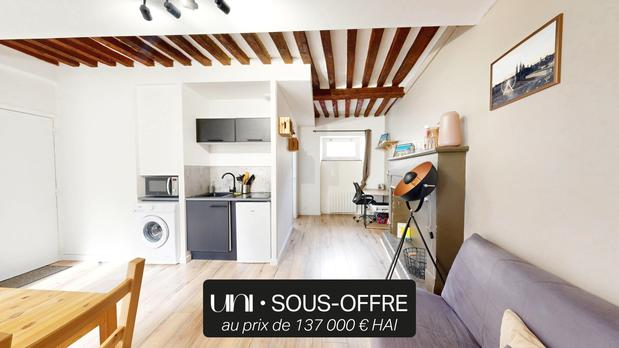 Magnifique appartement T2 de 30.32m2